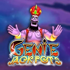 Genie Jackpots online game logo by Blueprint Gaming on zumobets.co.nl